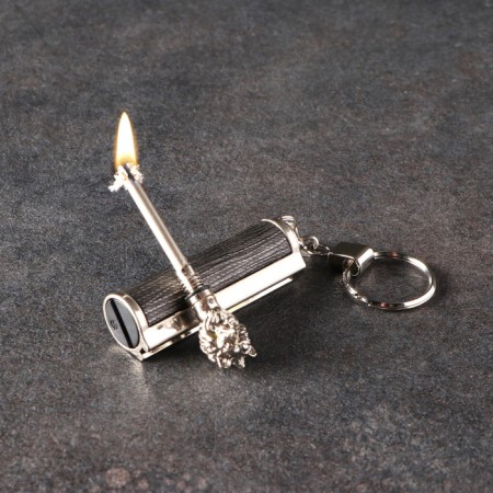Eternal match "lion" tourist 7 cm, with a ring