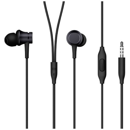 Headphones Xiaomi Mi In-Ear Basic ZBW4354TY, vacuum, microphone, 93 dB, 3.5 mm, 1.25 m, black