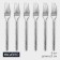 A set of stainless steel forks Magistro "Olin", length 21 cm, 6 pcs