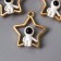 Decor for creativity Metal "Cosmonaut on the star" Emal 2.4x2.2 cm