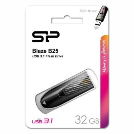 USB flash drive 32 GB Silicon Power Blaze B25 Black USB 3.0 SP032GBUF3B25V1K