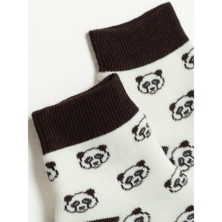 Children's socks with drawings Conte Kids Sof-Tiki, size 12, Milk color