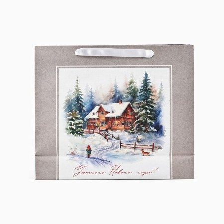 Craft vertical “Winter Forest” package, m 26 x 30 x 9 cm 9564906, New Year-3
