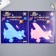 The phosphorus "plane" sticker with glue pads mix 29.5x25 cm