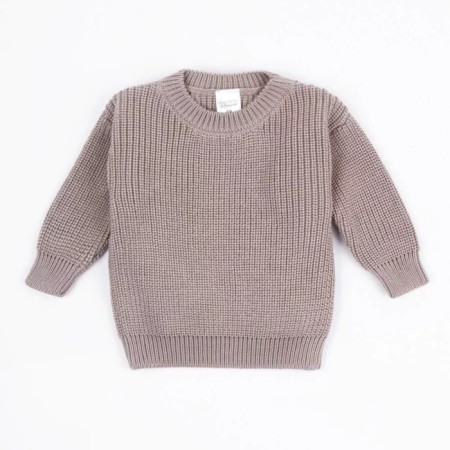 Knitted Children's Pure Love Buddy, height 74 cm, brown color-12