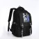 School backpack on lightning, 5 pockets, black color
