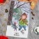 New Year's towel "Ethel" Happy Holyidays 40x73cm, 100% HL, Sarzha 190 gr/m2