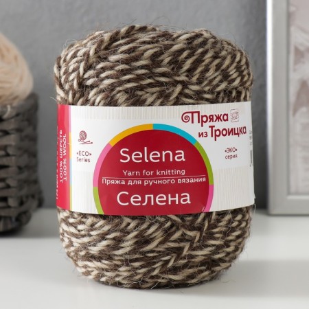 Yarn "Selena" 100% wool 160m/100g (896m)