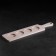 Board for serving with a pen, 4 shots, 31x7x0.8 cm, d = 4 cm, birch