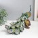Polystone souvenir "Peacock with green feathers with gold stroke on the snag" 32x14x20.5 cm