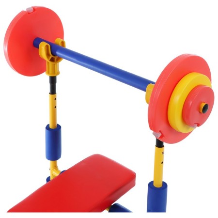 Baby bench bench with a barbell-5