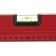 Matrix level, 200 cm, aluminum, 3 eyes, red, ruler