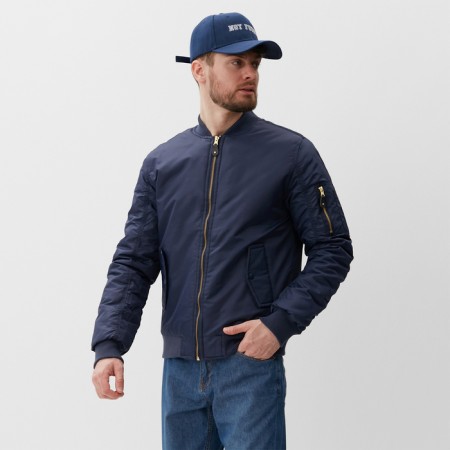 Male bomber at the MIST zipper, size 54, blue-2