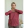 Female blouse, size 54, burgundy color