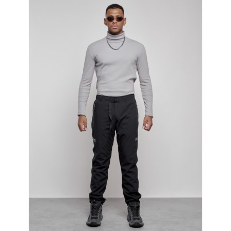 Warm pants, size 56, black color