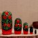 Nesting doll "with a bird", 5 doll, 19 cm