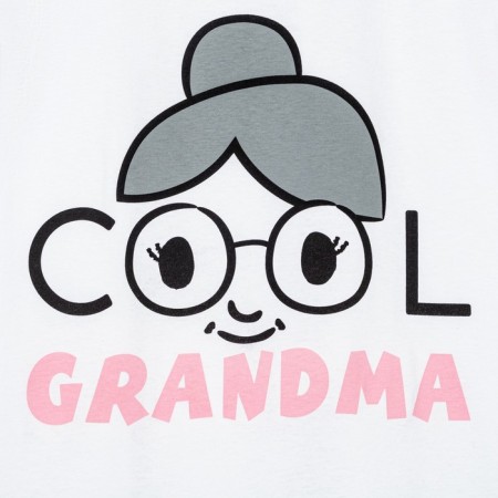 Women's T-shirt KAFTAN COOL GRANDMA, size 48-50, white-1