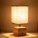 Table lamp "Cube" 1x40W E27 Light wood 11.5x11.5x27cm