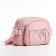 Youth bag with a zipper, pink color