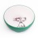 Keramic "cute kisa" saucer 200 ml 15.7 x 11.3 x 3.8 cm, green