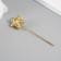 Decor for the creativity "Asterisk" on the wire, length 25 mm, col. gold