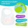 Bibslate for feeding "Favorite baby: crab", waterproof, blue color