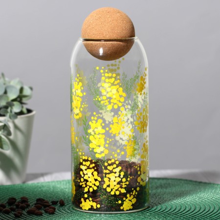 Bank for storage "Tender Mimosa", 1000 ml-1