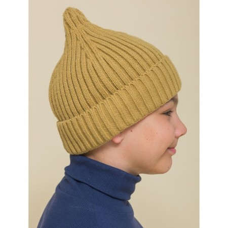 Children's hat, size 51-52, beige color-2