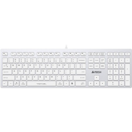 Keyboard A4Tech FSTYLER FX50 White USB SLIM Multimedia (FX50 White)