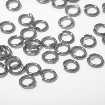 Connective ring (set 50 pcs.), 5 × 1 mm, color gray color