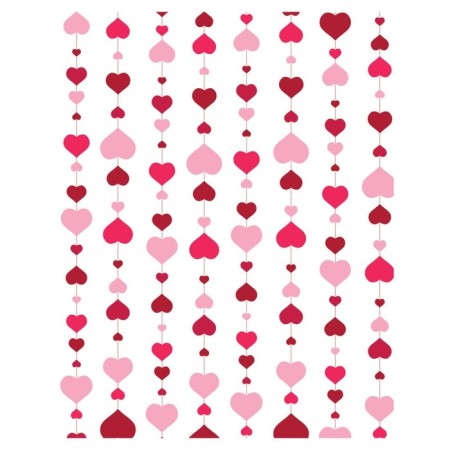 Pillow Bellard "Girlyanda from hearts, decorative, size 16x45 cm-1