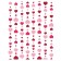 Pillow Bellard "Girlyanda from hearts, decorative, size 16x45 cm