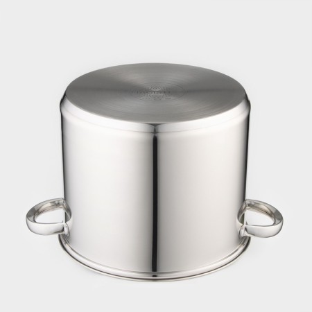 Stainless steel pan Magistro Grande, 8.9 liters, metal cover, capsule, induction-5