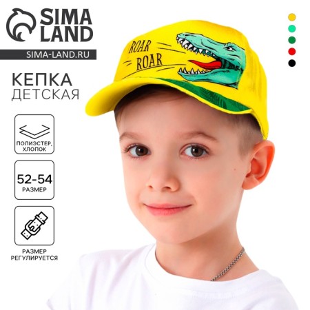 Children's cap for the boy Roar Roar, yellow color, rr 54