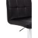 Bar paskal metal/eco -leather, chrome/black 43x53x89 cm