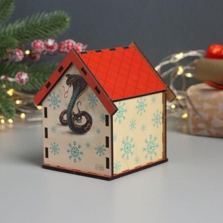 New Year's tea house "Snake. New Year" 10.5x9.5x12 cm