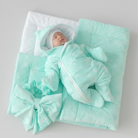 Set for discharge Winter Kinderlitto "Flombir Starks", 5 objects, height 56-62 cm, mint color-2