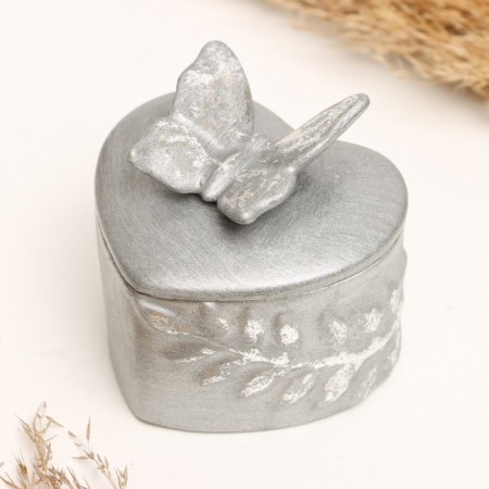Casket "Butterfly on the Heart" steel with an echo