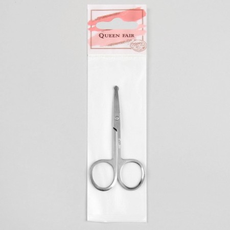 Safe scissors, straight, 9 cm, silver color-4