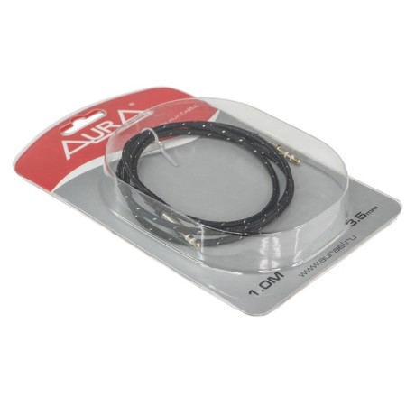AUX AURA RCA-J11B cable, black 1 m-1