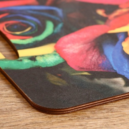 Cutting board-stalk "Rainbow roses" 36x28 cm-3