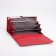 Women's wallet on magnets, red color