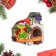New Year's two -layer "heat and comfort!" Symbol of the year, 8 x 7 cm