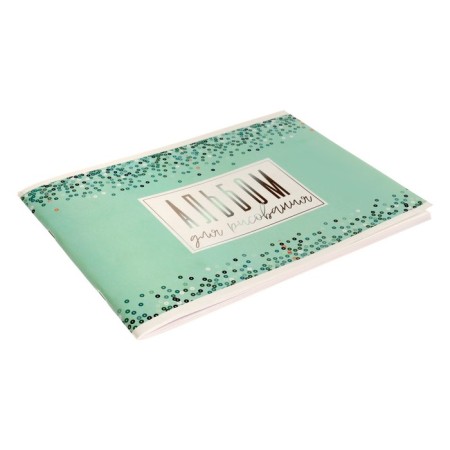 Album for drawing A4, 40 sheets on the paper clip "Blue Lengory", cover Cover Cardboard, internal block offset 100 g/m²-2