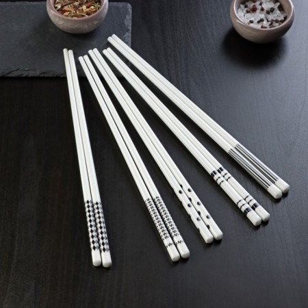 A set of ceramic sticks for land "Geometry", 10 objects, h = 24.5 cm-1