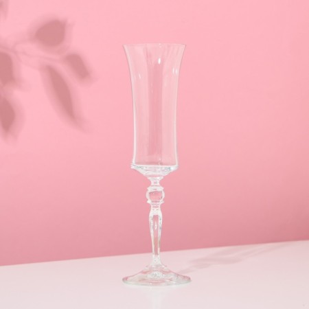 A set of glasses for champagne "Grace", 2 pcs, 190 ml, crystal glass-1
