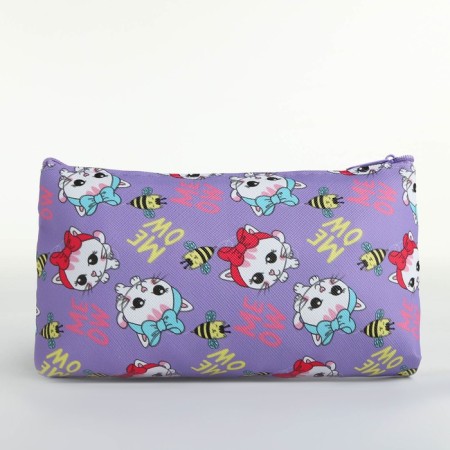 Lightning cosmetic bag, lilac color-1