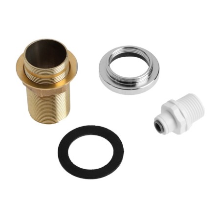 Kitchen mixer Zein Z1303, one -rod, with output for drinking water, brass, black-10