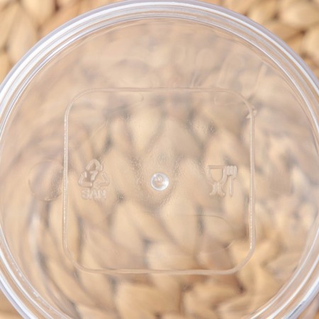 Plastic jar for loose products "Loko", 400 ml, 10 × 9 cm, the color is transparent-2