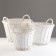 A set of baskets of 3 pcs, d39xh26 cm, d33xh23 cm, d27xh20 cm, white, willow